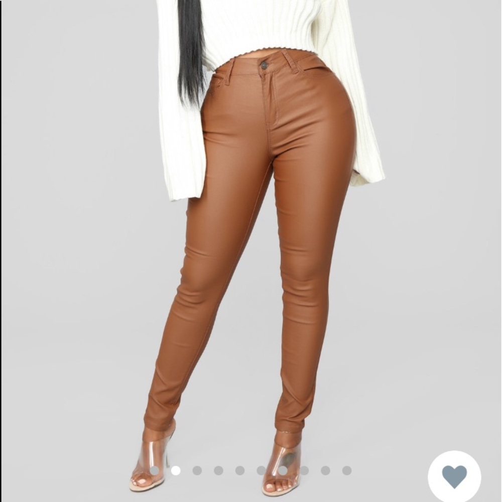 Double Dare Faux Leather Pants RED ONLY.